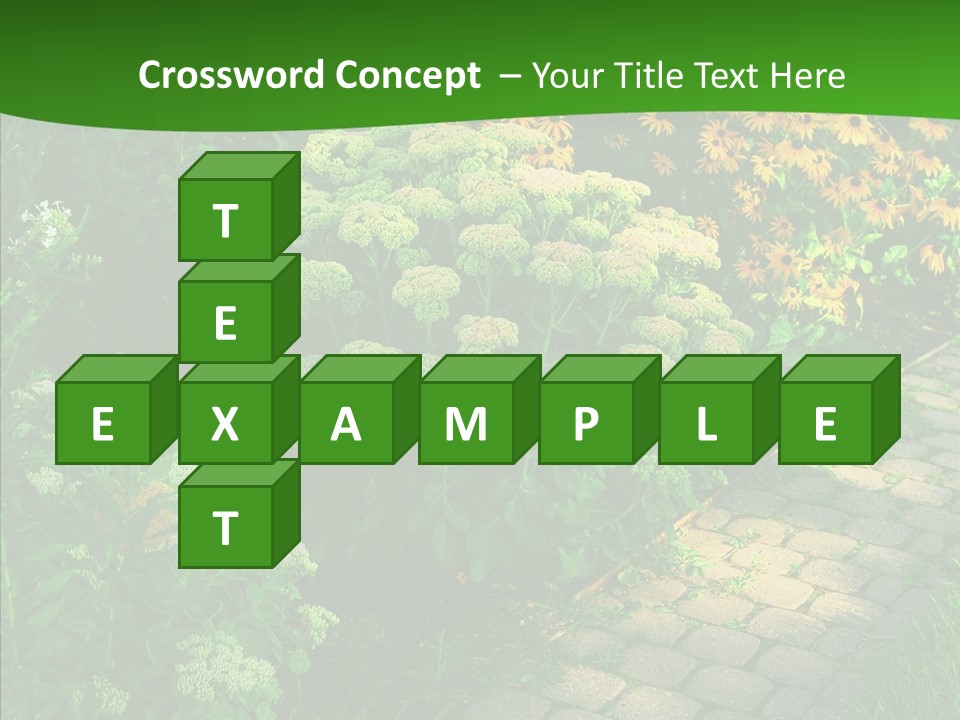 Luxury Flowerbed Lush PowerPoint Template