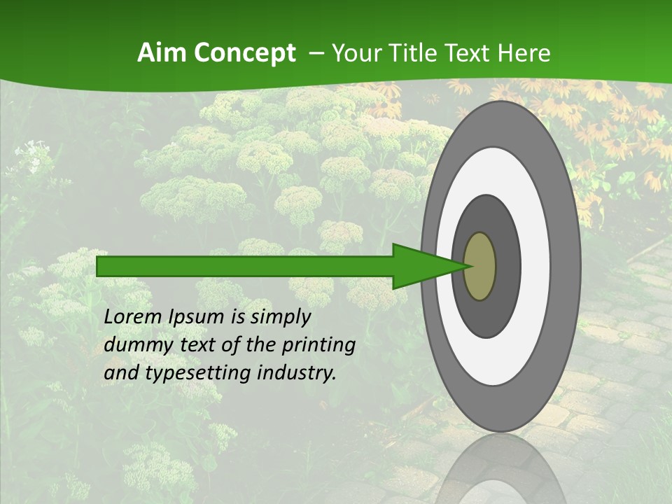 Luxury Flowerbed Lush PowerPoint Template