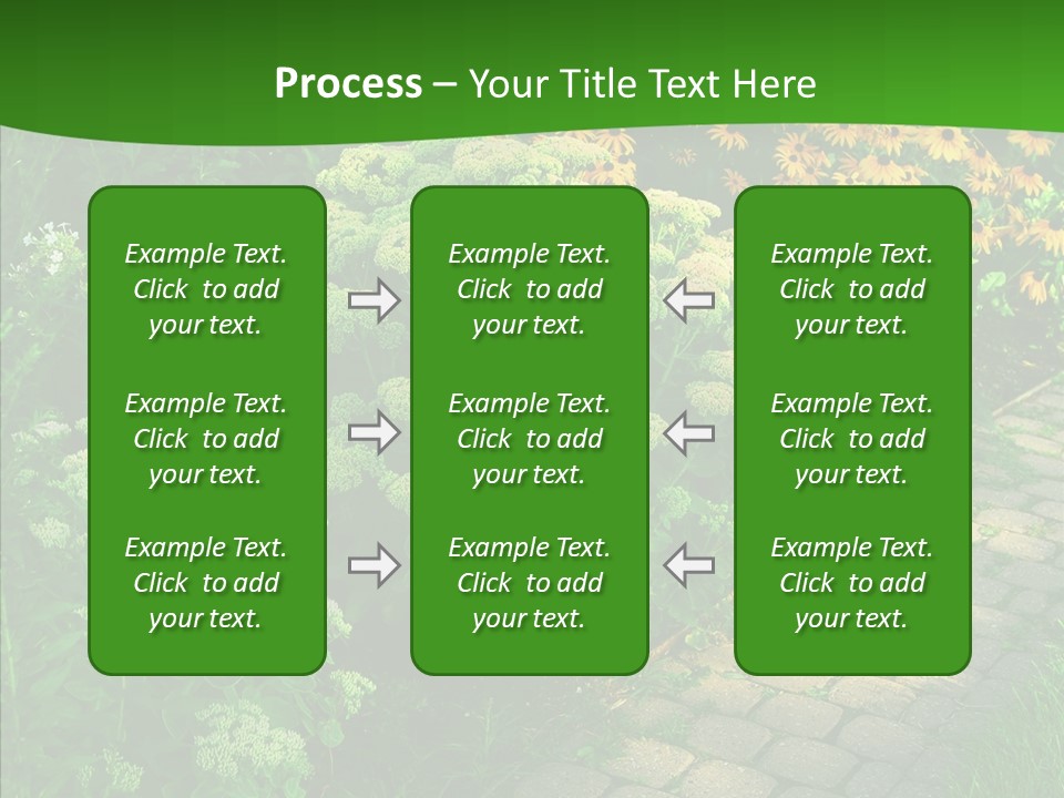 Luxury Flowerbed Lush PowerPoint Template