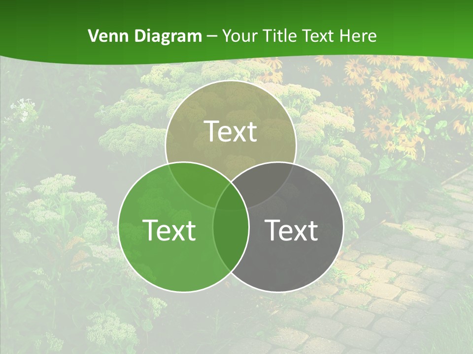 Luxury Flowerbed Lush PowerPoint Template