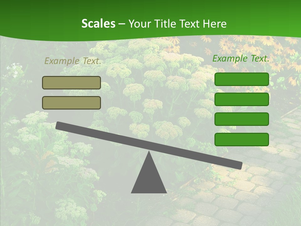 Luxury Flowerbed Lush PowerPoint Template