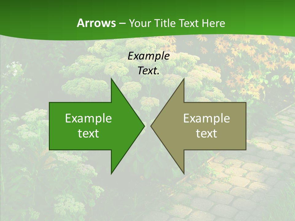 Luxury Flowerbed Lush PowerPoint Template