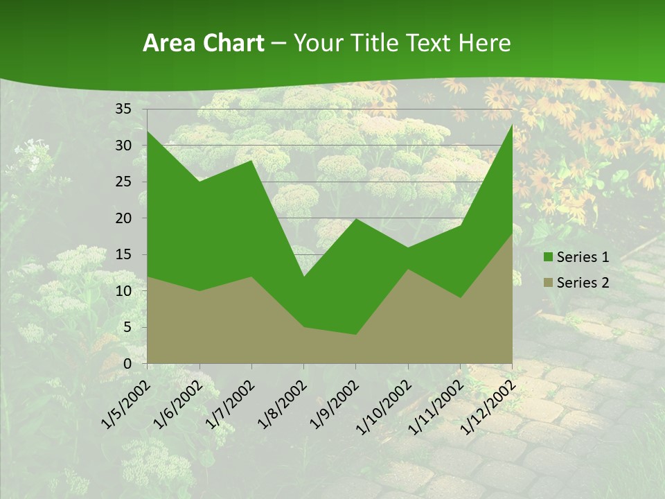 Luxury Flowerbed Lush PowerPoint Template