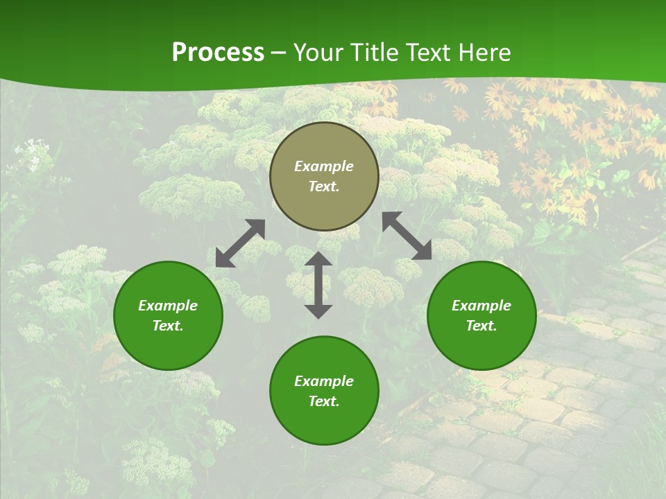 Luxury Flowerbed Lush PowerPoint Template
