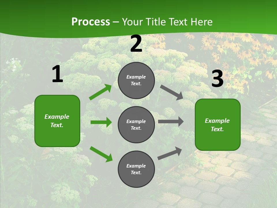 Luxury Flowerbed Lush PowerPoint Template