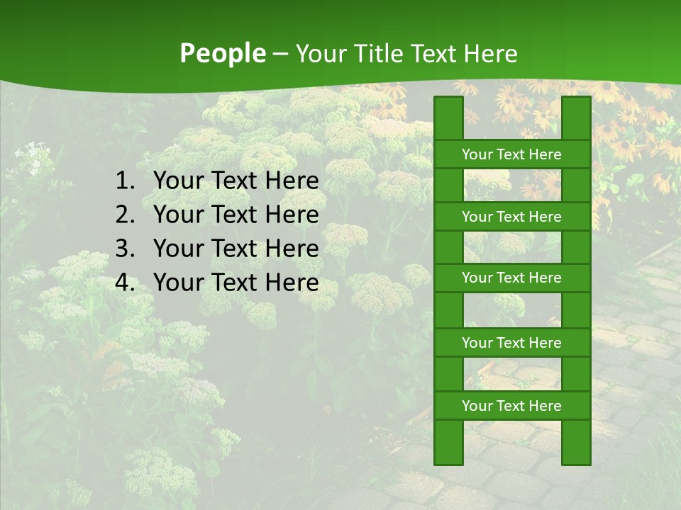 Luxury Flowerbed Lush PowerPoint Template