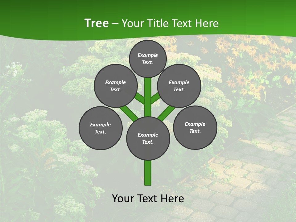 Luxury Flowerbed Lush PowerPoint Template