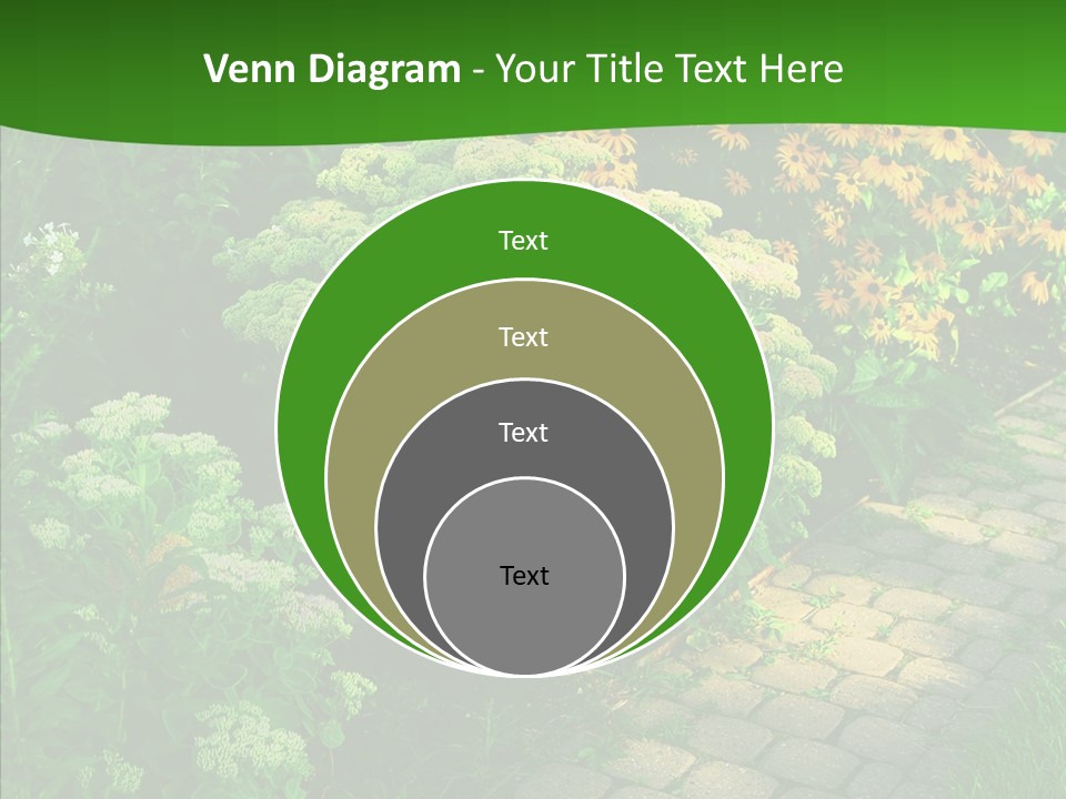 Luxury Flowerbed Lush PowerPoint Template