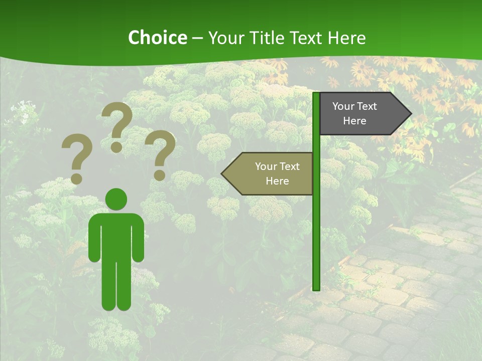 Luxury Flowerbed Lush PowerPoint Template