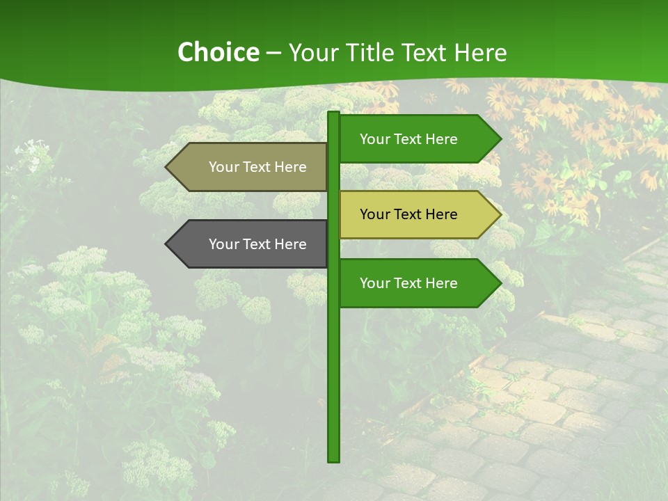 Luxury Flowerbed Lush PowerPoint Template