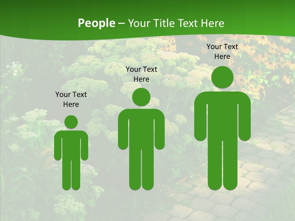 Luxury Flowerbed Lush PowerPoint Template