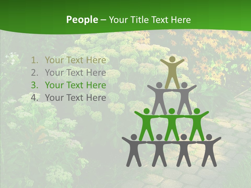 Luxury Flowerbed Lush PowerPoint Template