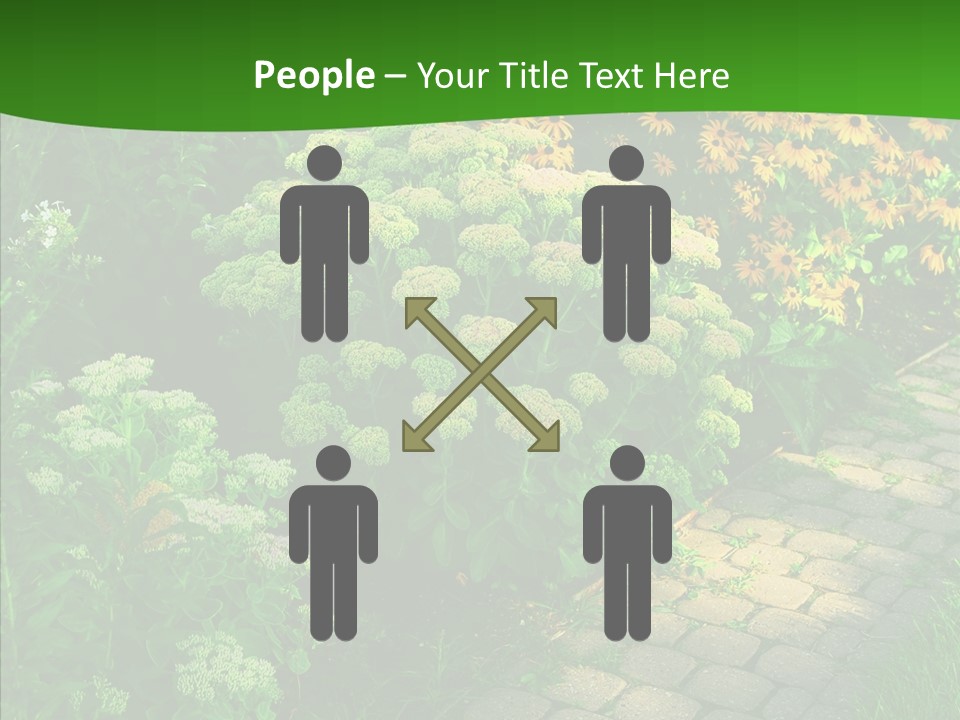 Luxury Flowerbed Lush PowerPoint Template