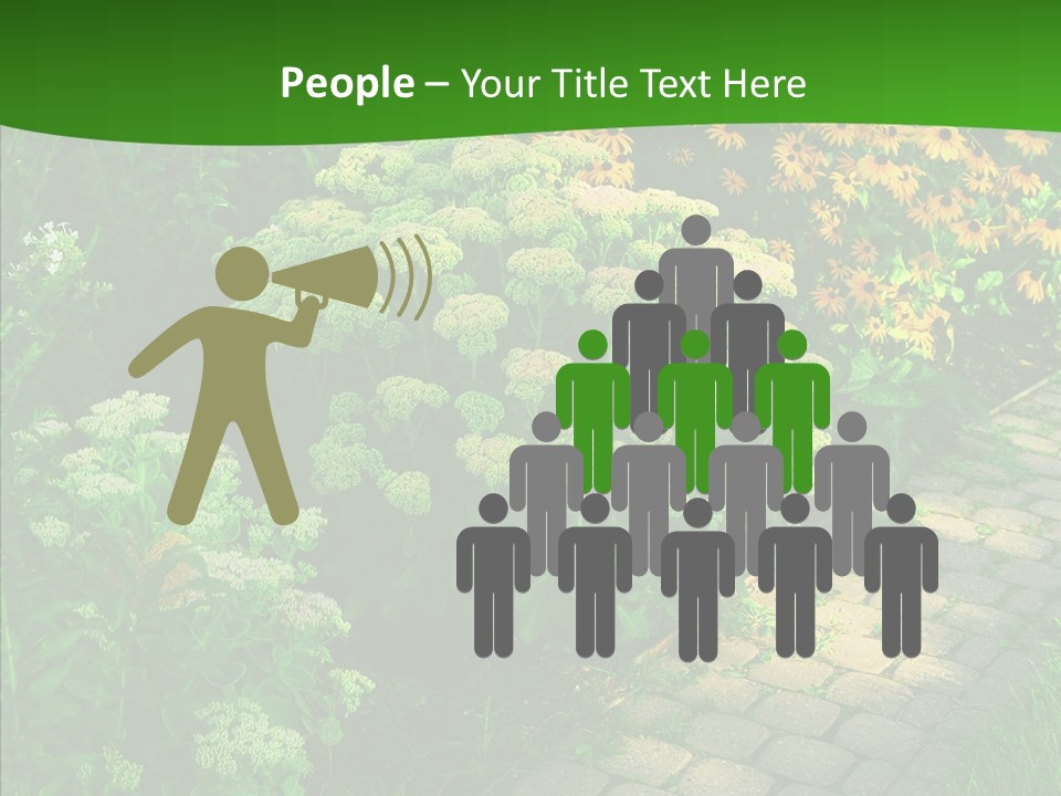 Luxury Flowerbed Lush PowerPoint Template