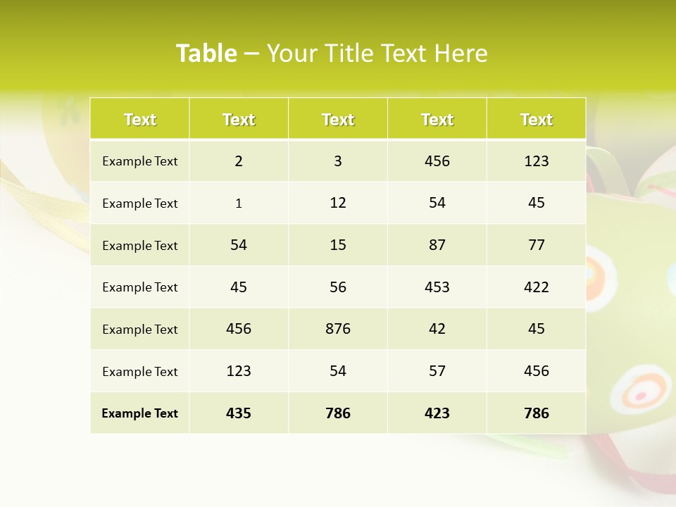 Colorful Spring Sweet PowerPoint Template