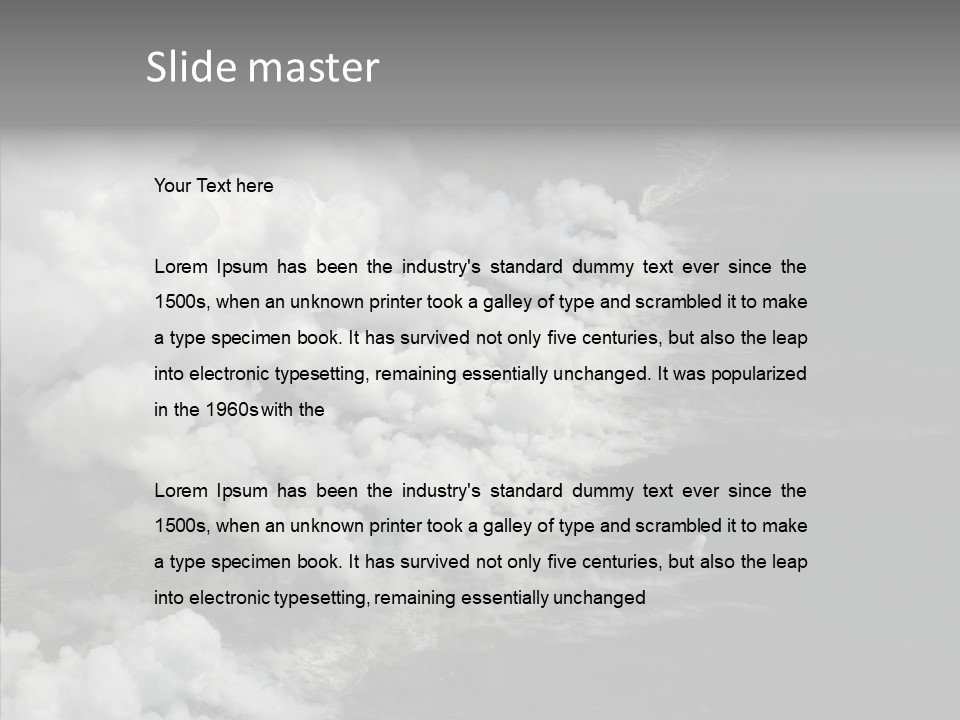 Kilauea Steaming Lava PowerPoint Template