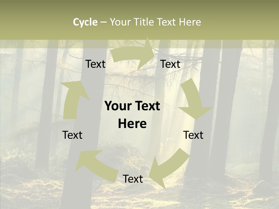 Beams Trunks Life PowerPoint Template