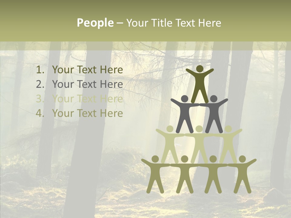 Beams Trunks Life PowerPoint Template