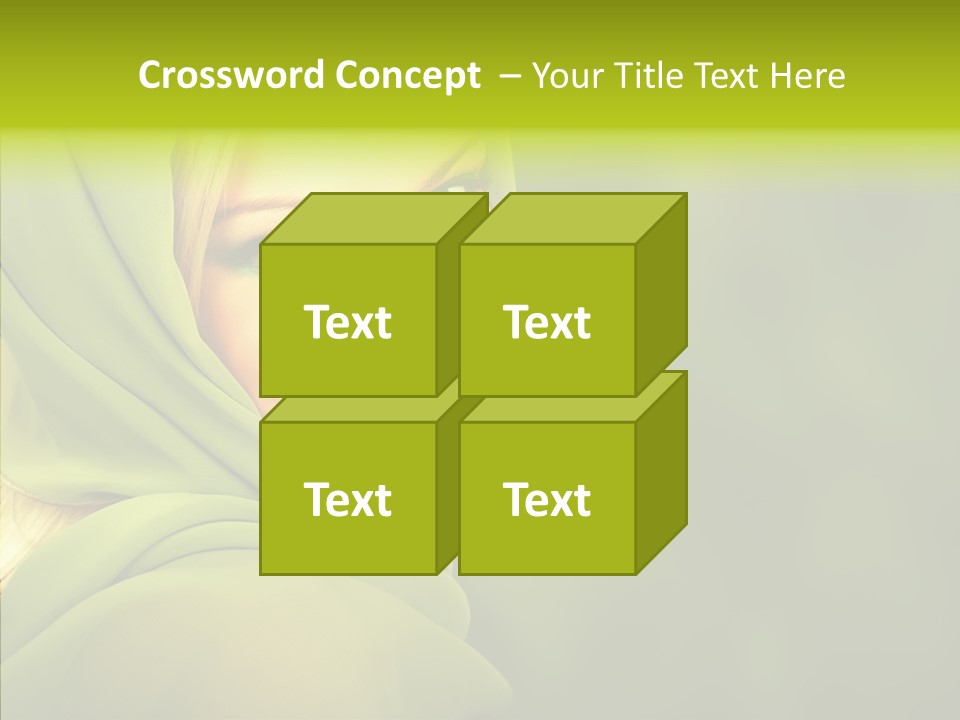 Portrait Model Lips PowerPoint Template