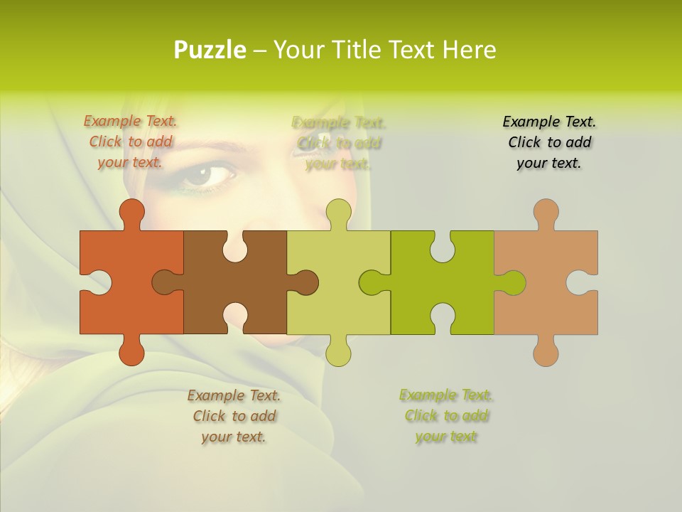 Portrait Model Lips PowerPoint Template