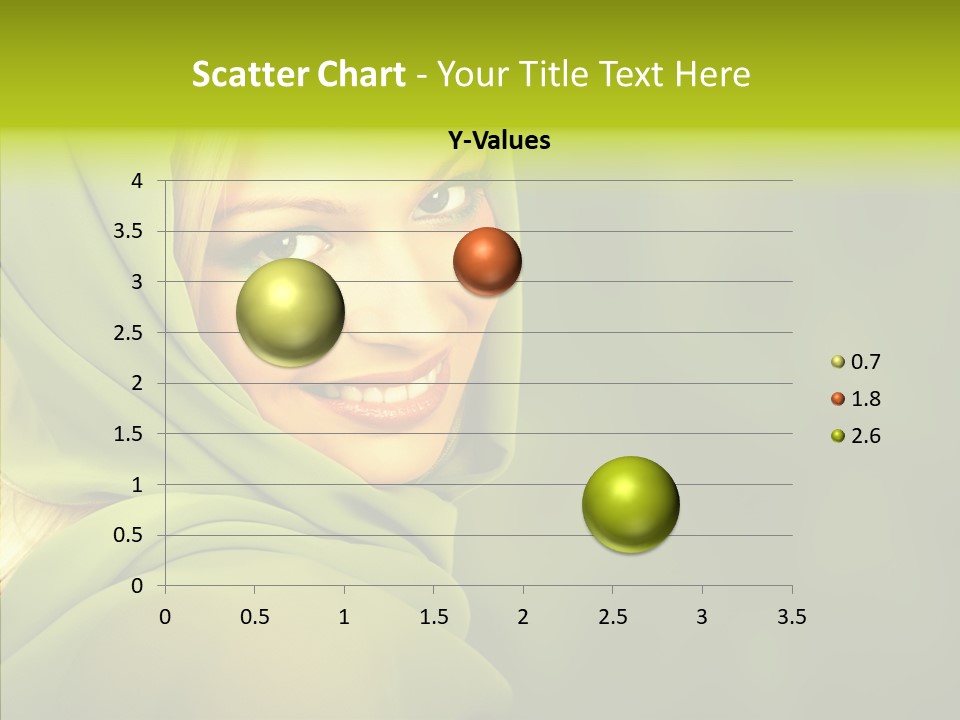 Portrait Model Lips PowerPoint Template