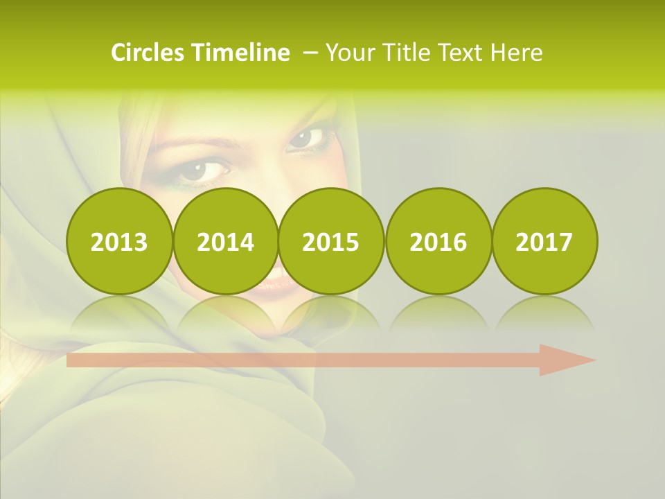 Portrait Model Lips PowerPoint Template