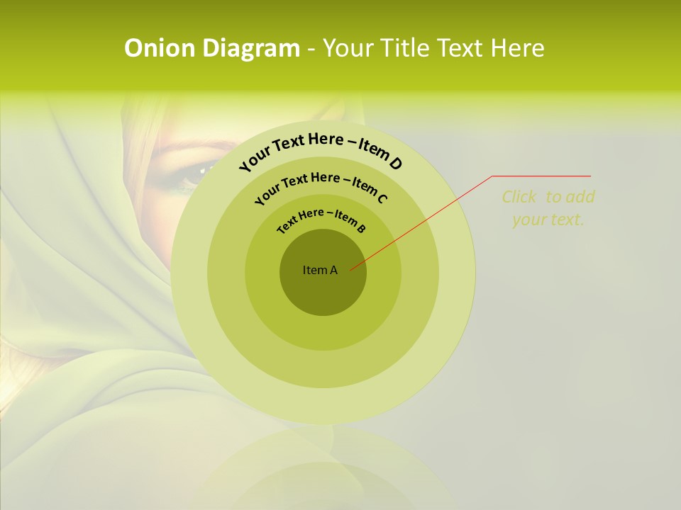 Portrait Model Lips PowerPoint Template