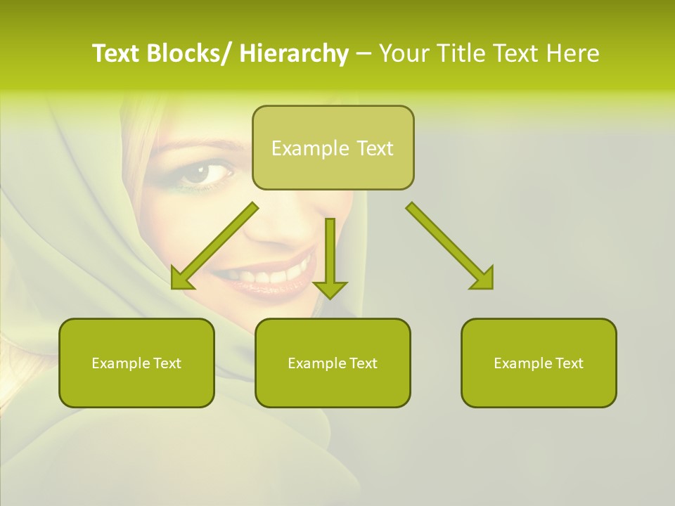 Portrait Model Lips PowerPoint Template