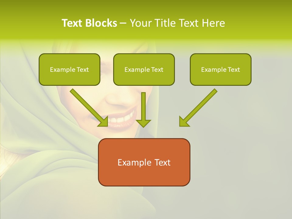 Portrait Model Lips PowerPoint Template