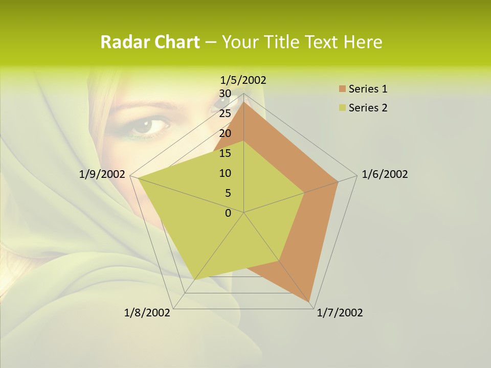 Portrait Model Lips PowerPoint Template