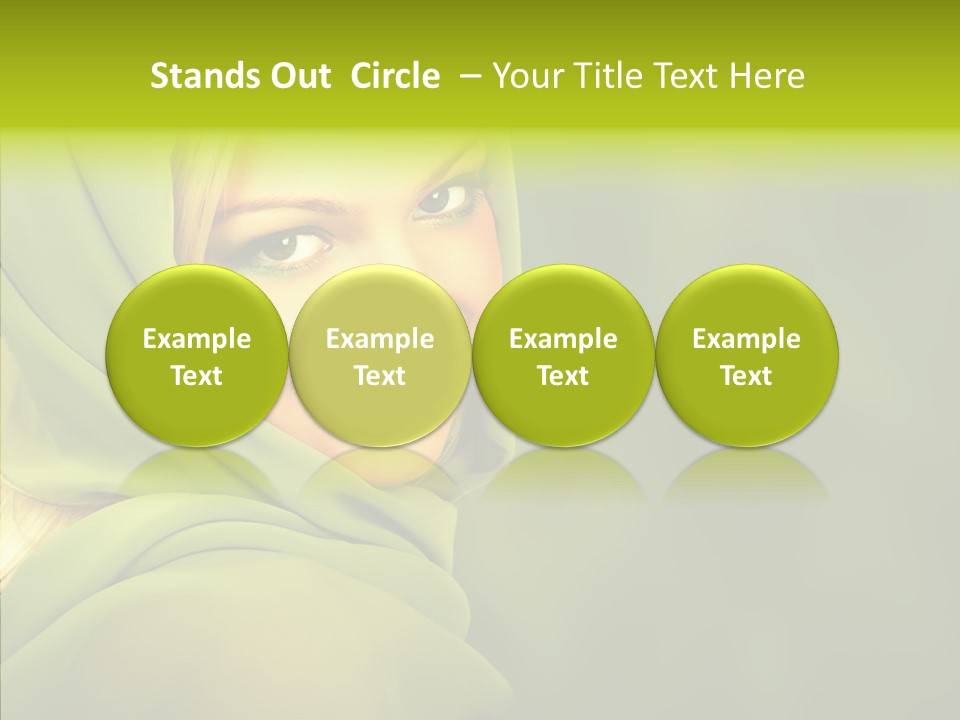 Portrait Model Lips PowerPoint Template