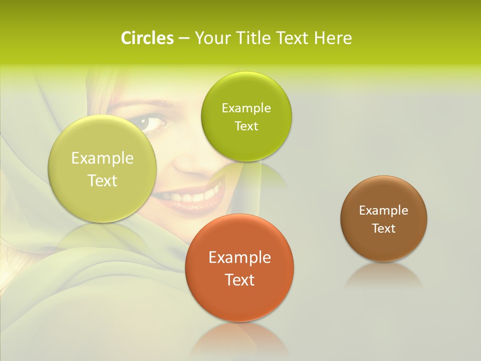 Portrait Model Lips PowerPoint Template