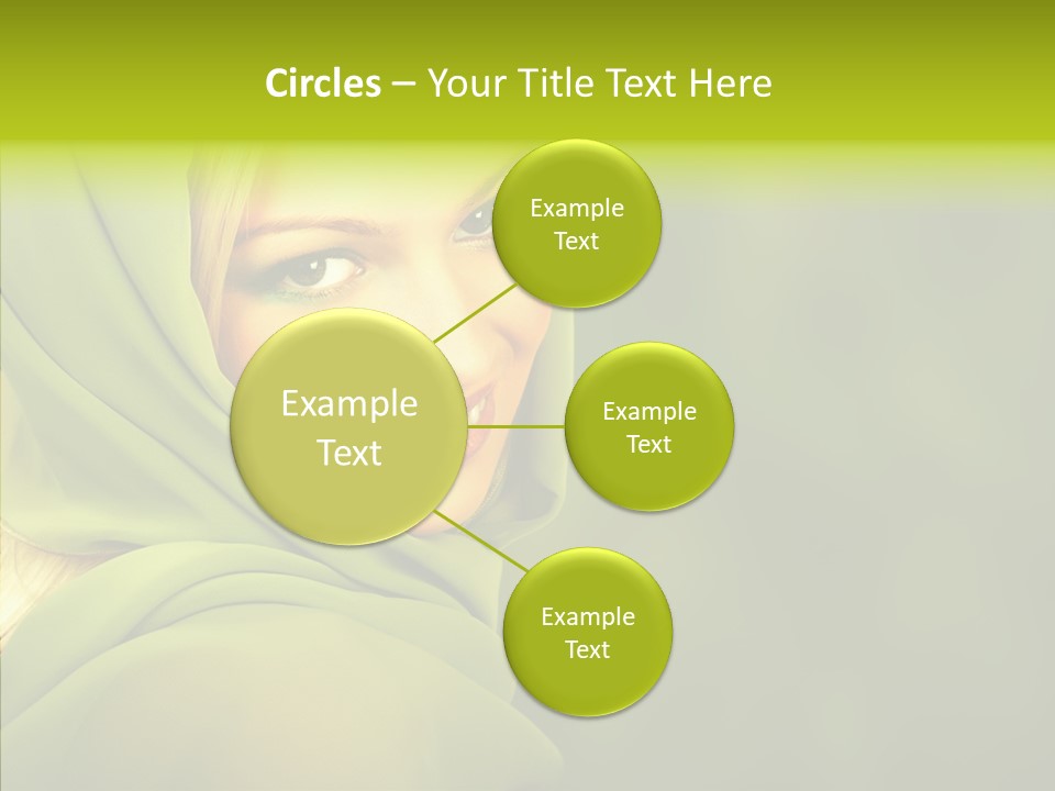 Portrait Model Lips PowerPoint Template