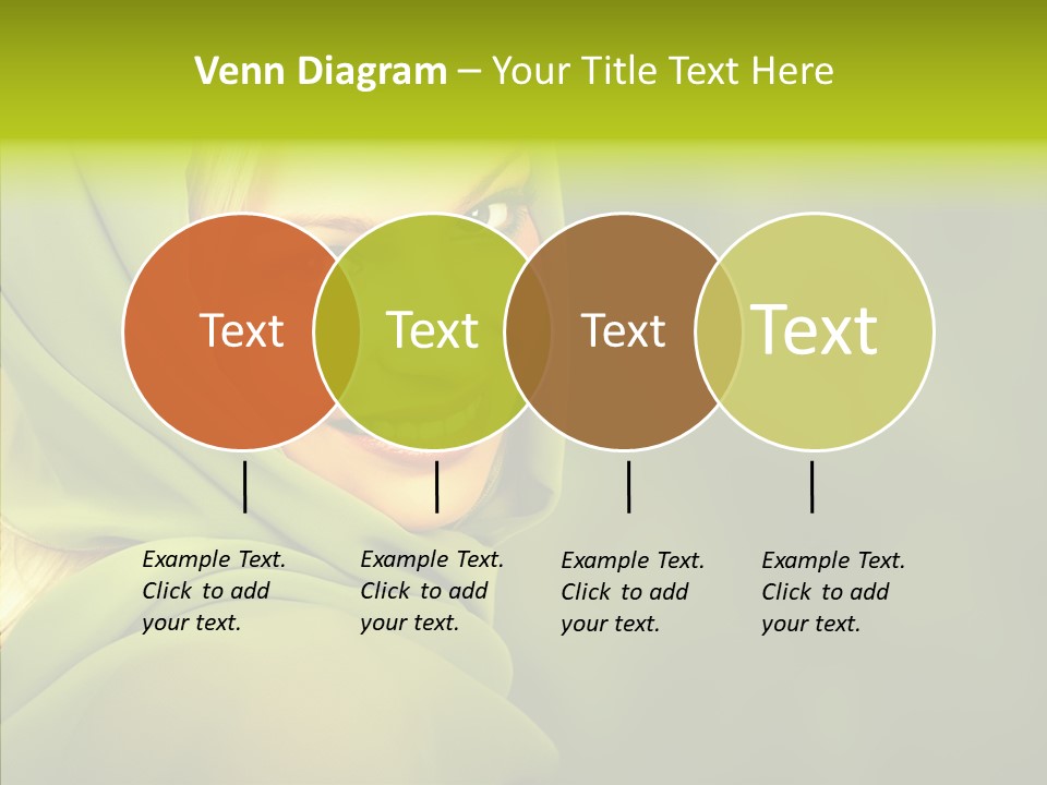 Portrait Model Lips PowerPoint Template