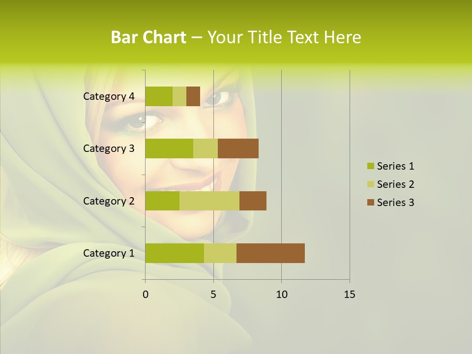 Portrait Model Lips PowerPoint Template