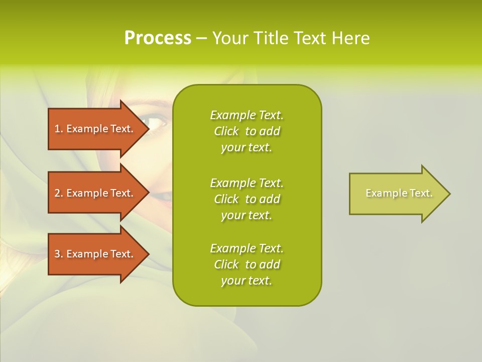 Portrait Model Lips PowerPoint Template