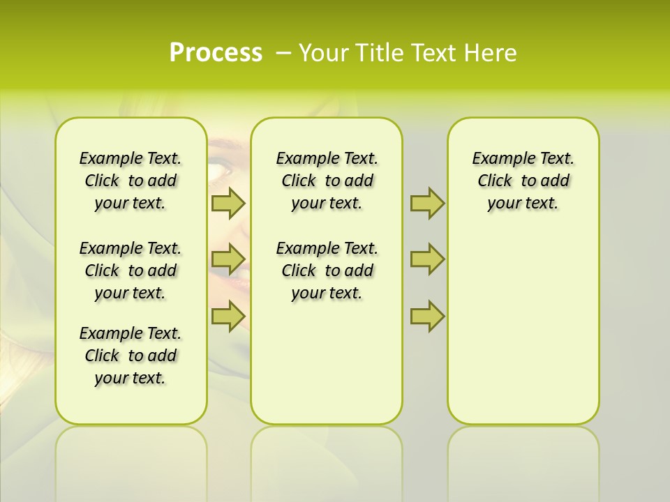 Portrait Model Lips PowerPoint Template