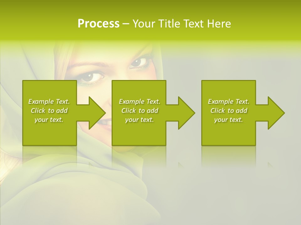 Portrait Model Lips PowerPoint Template