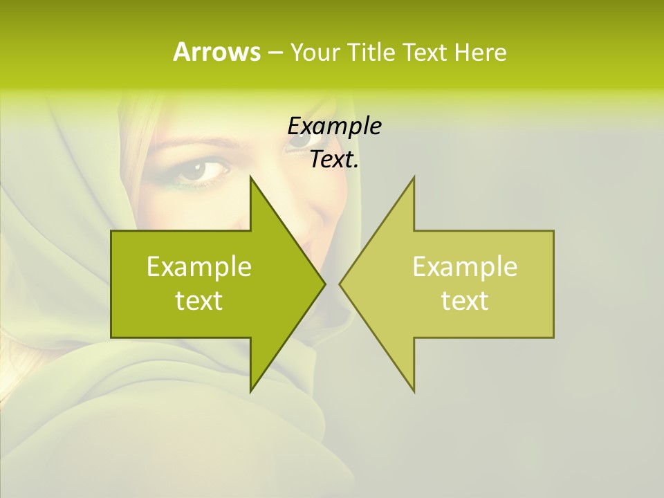 Portrait Model Lips PowerPoint Template