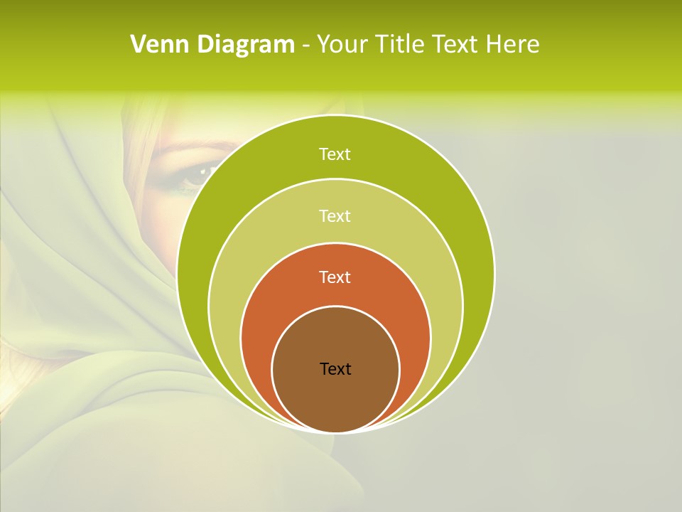 Portrait Model Lips PowerPoint Template