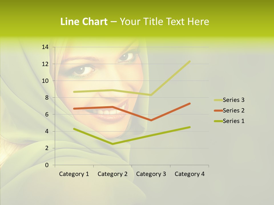 Portrait Model Lips PowerPoint Template