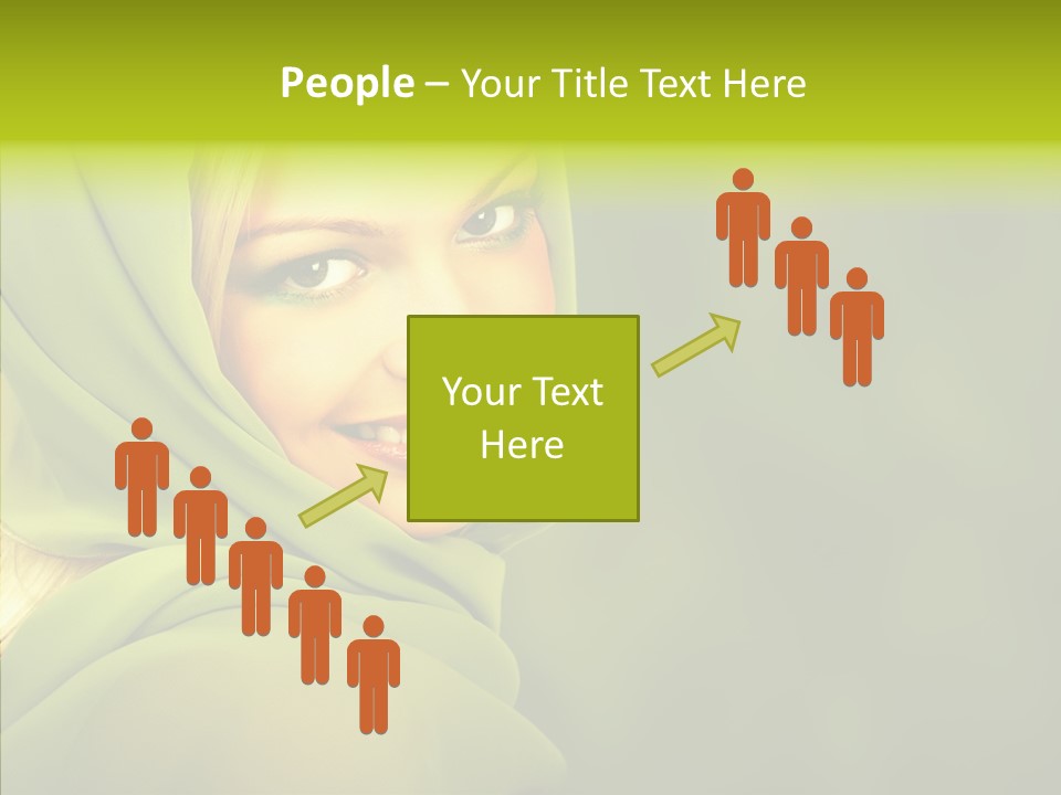 Portrait Model Lips PowerPoint Template