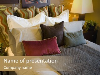 Resting American Bed PowerPoint Template