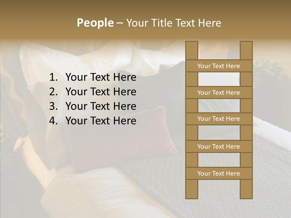Resting American Bed PowerPoint Template
