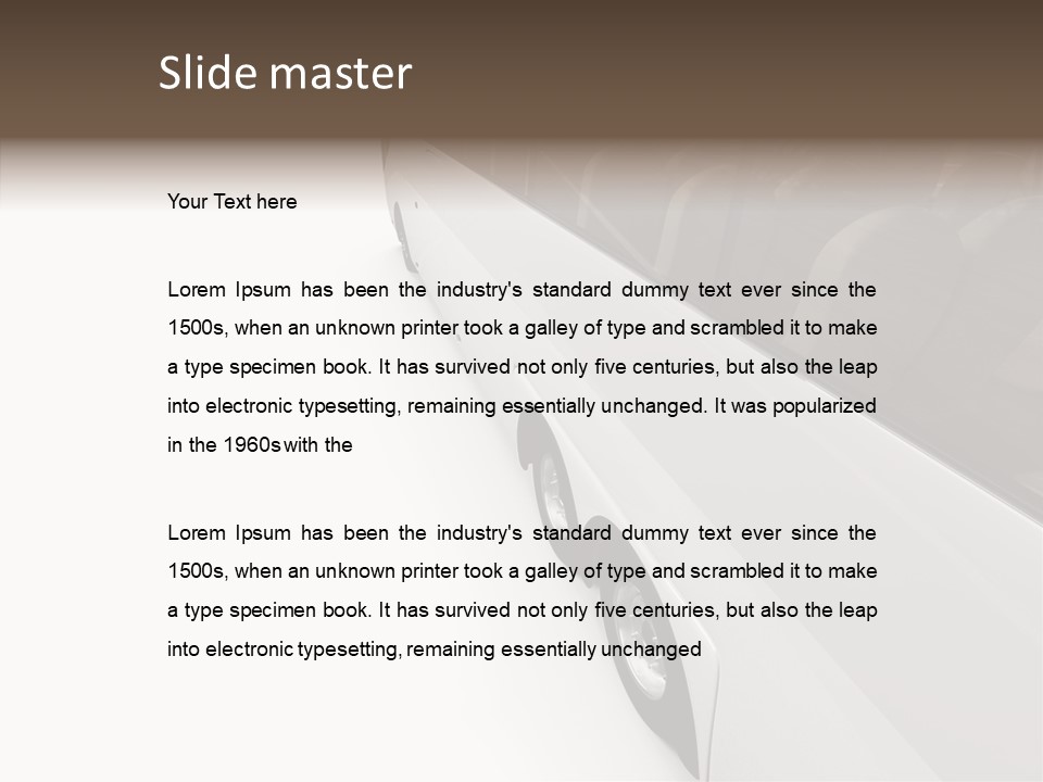 Vacation Transport Ticket PowerPoint Template