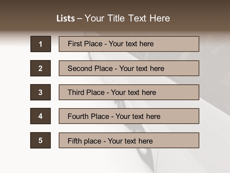 Vacation Transport Ticket PowerPoint Template