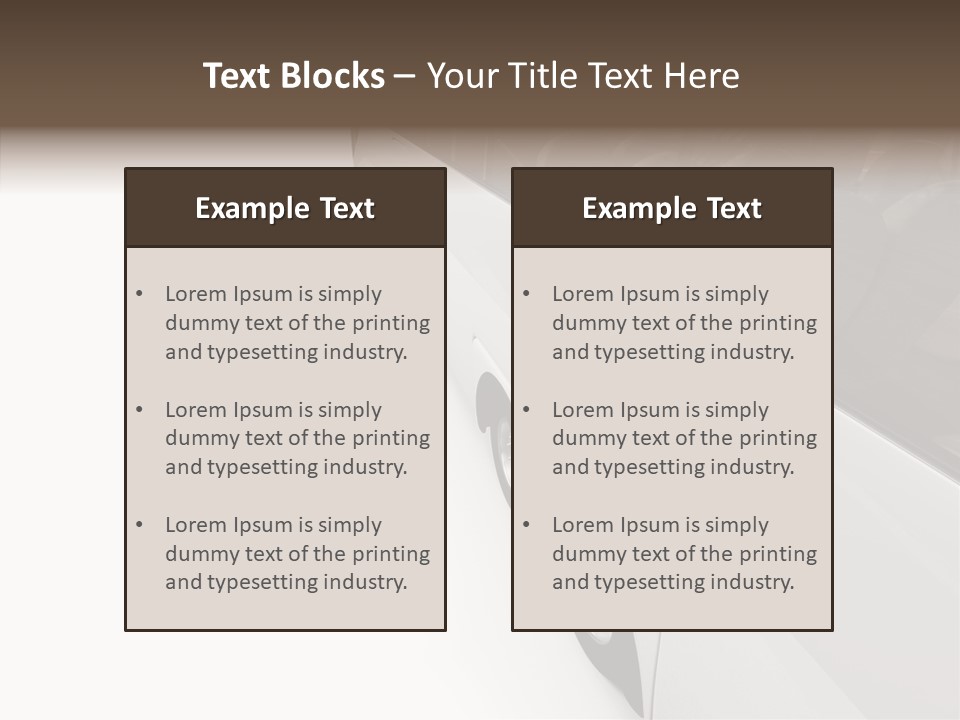 Vacation Transport Ticket PowerPoint Template