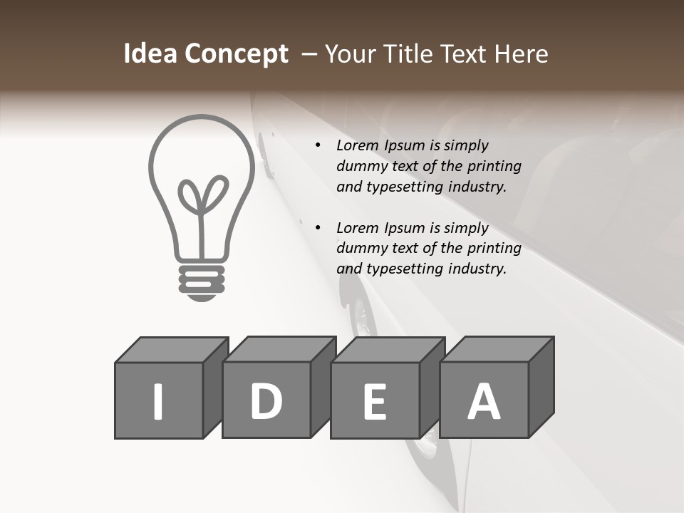 Vacation Transport Ticket PowerPoint Template