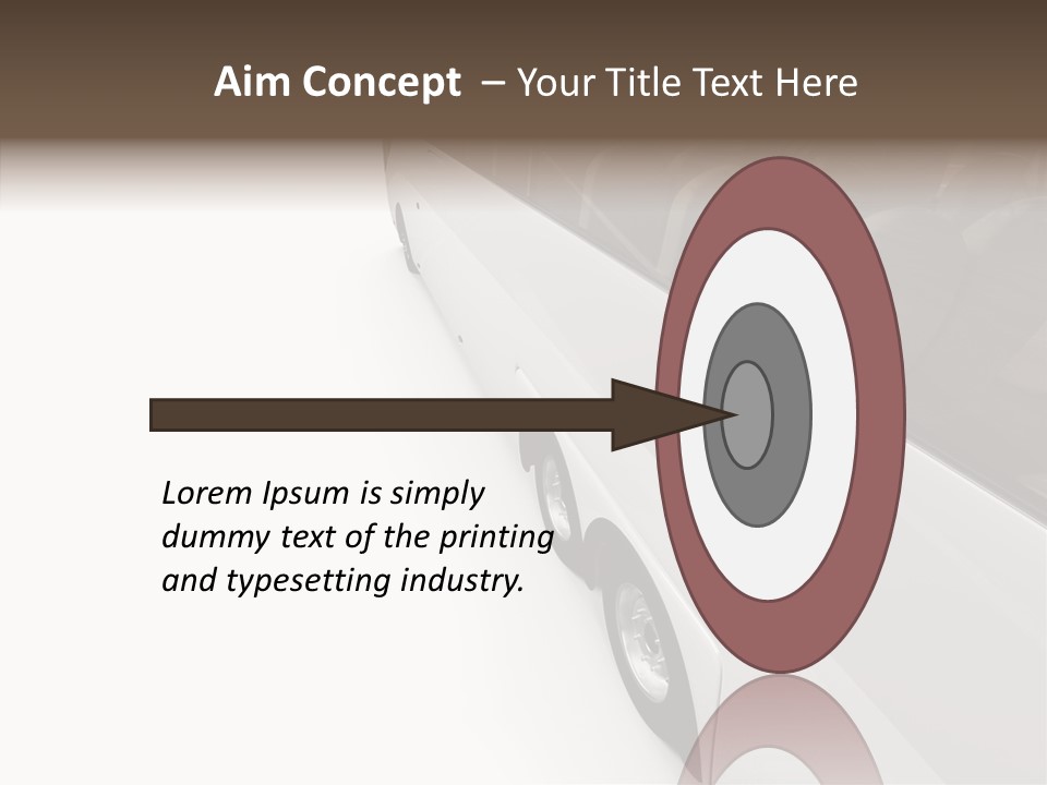 Vacation Transport Ticket PowerPoint Template