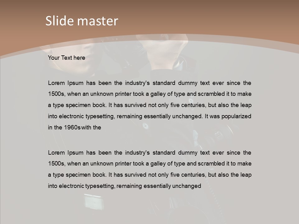 Photographing Professional People PowerPoint Template